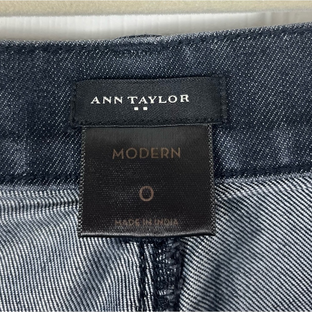 Ann Taylor Modern Bootcut Jeans Sz 0 Stretch Denim - Picture 6 of 7